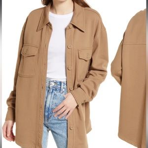 Good American fleece shirt jacket